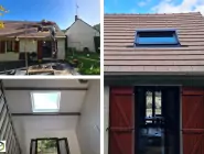 Chantier ouverture toiture velux val d'oise